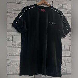 Supreme Black Tee with White Accents